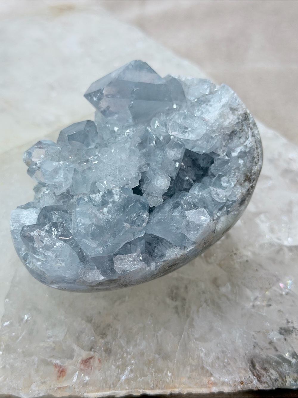 Celestite Egg From Madagascar – High Quality Natural Crystal - Picture 4 of 6